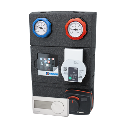 Grupa Pompowa Z Zaworem Mieszającym I Siłownikiem Esbe Grc242 Crd227+Vrg432-25-Grundfos 61044600